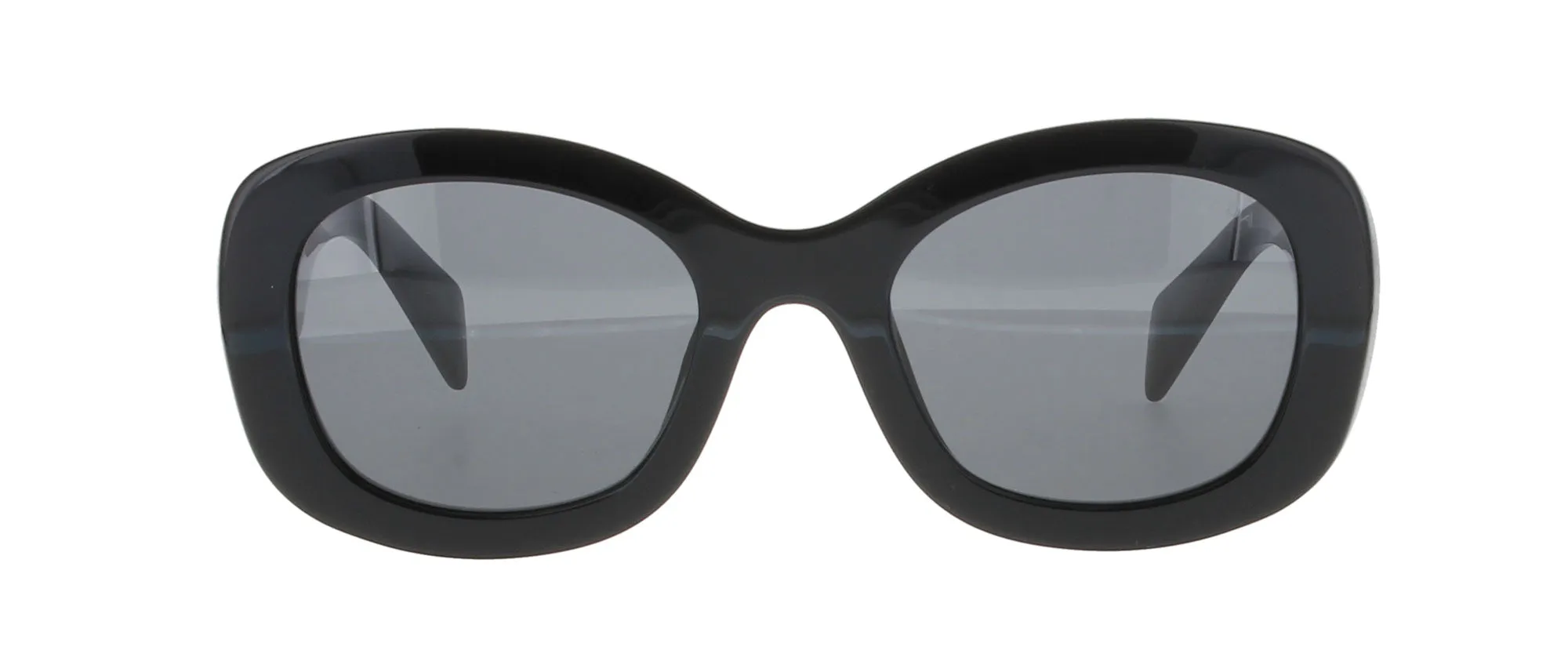PRADA Black Oval Sunglasses sold by Fashion Eyewear product image thumbnail 2