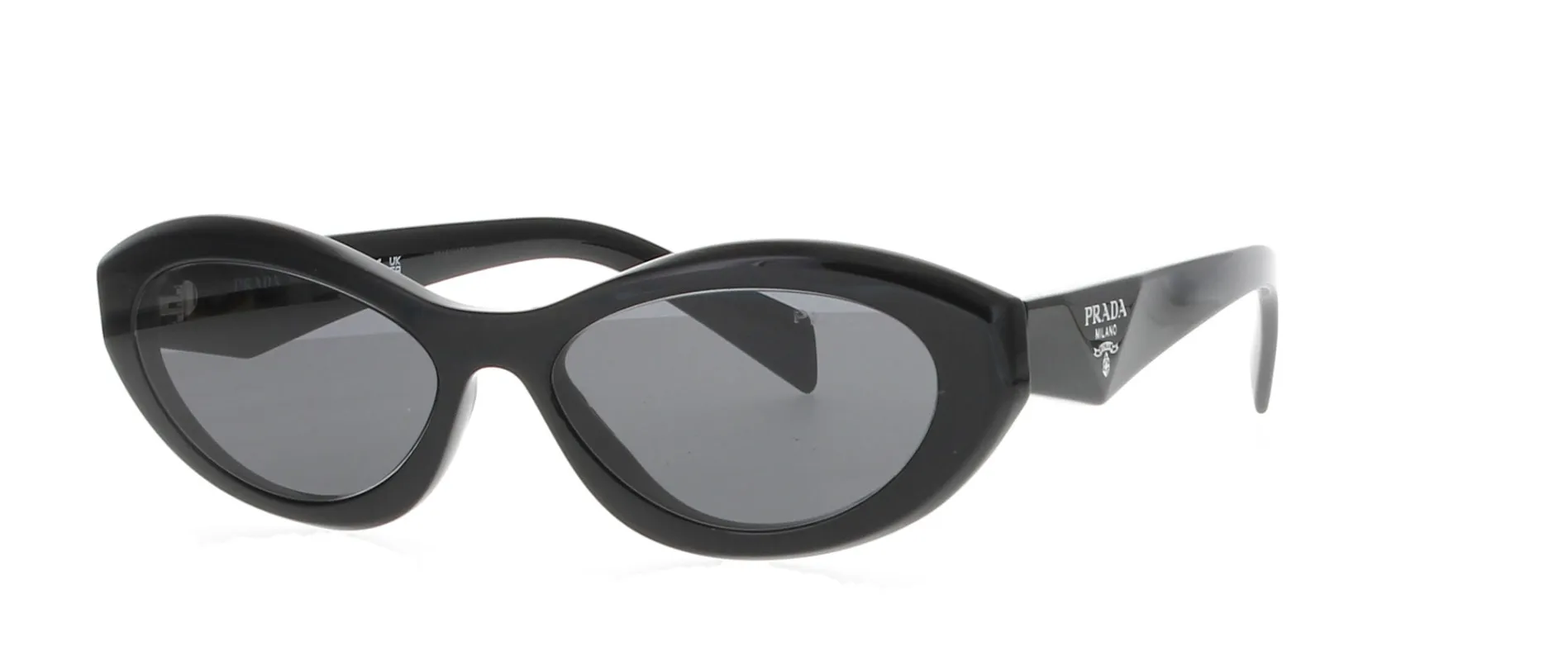 PRADA Oval Black Sunglasses sold by Fashion Eyewear