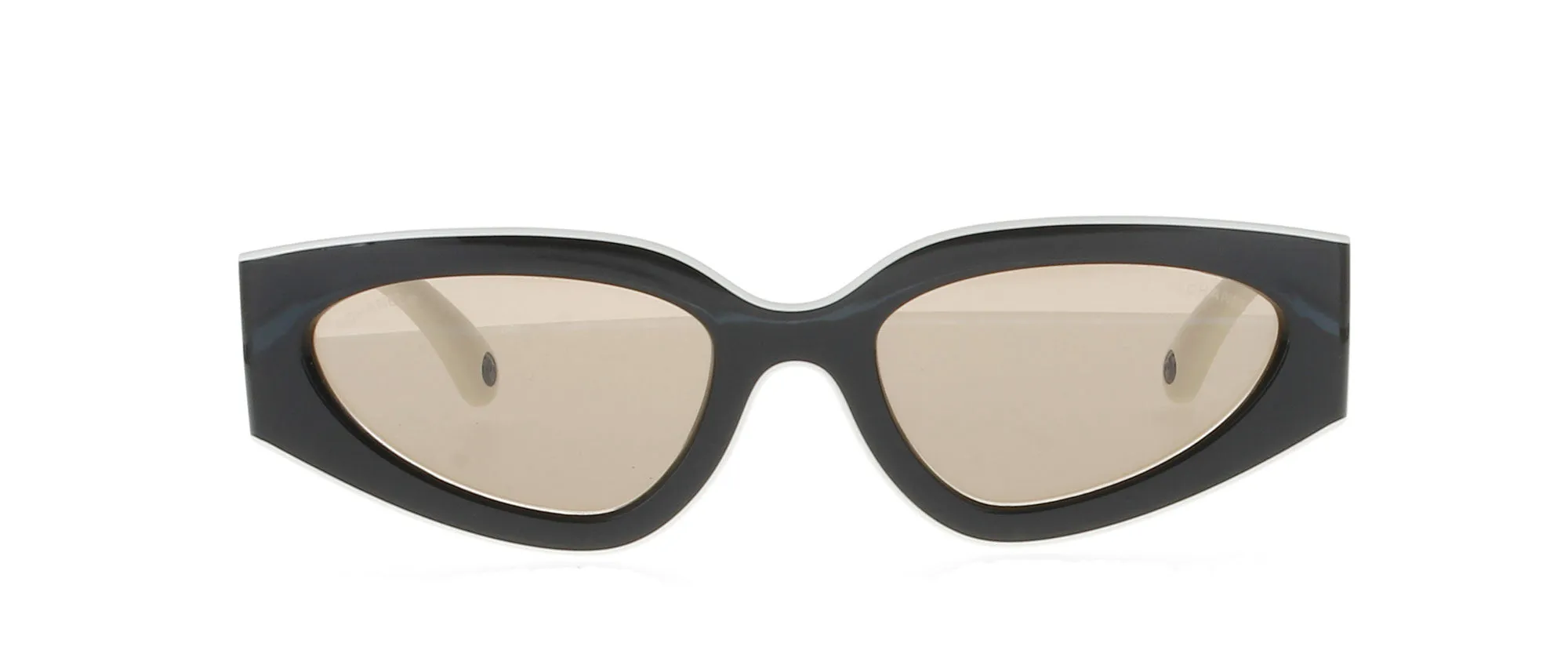CHANEL Black and Milky White Sunglasses sold by Fashion Eyewear product image thumbnail 2