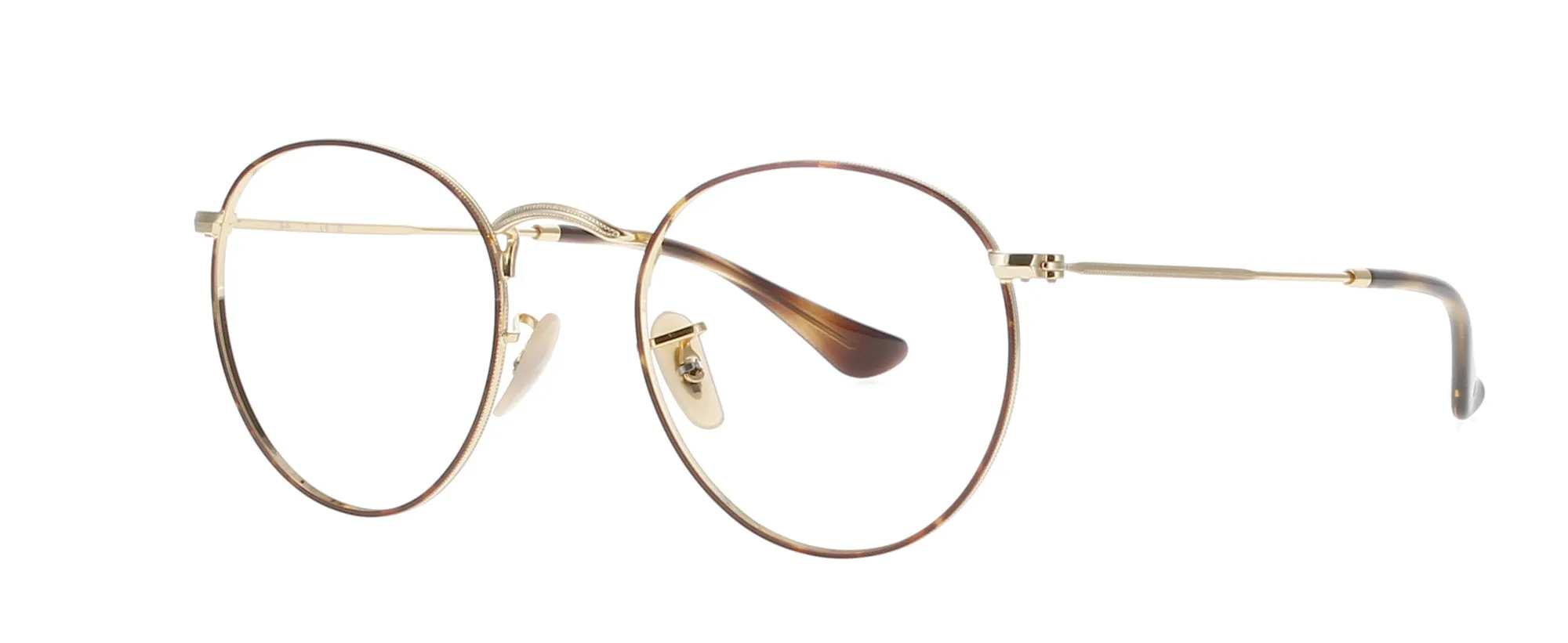 RAYBAN Polished Havana on Gold Metal Frame sold by Fashion Eyewear