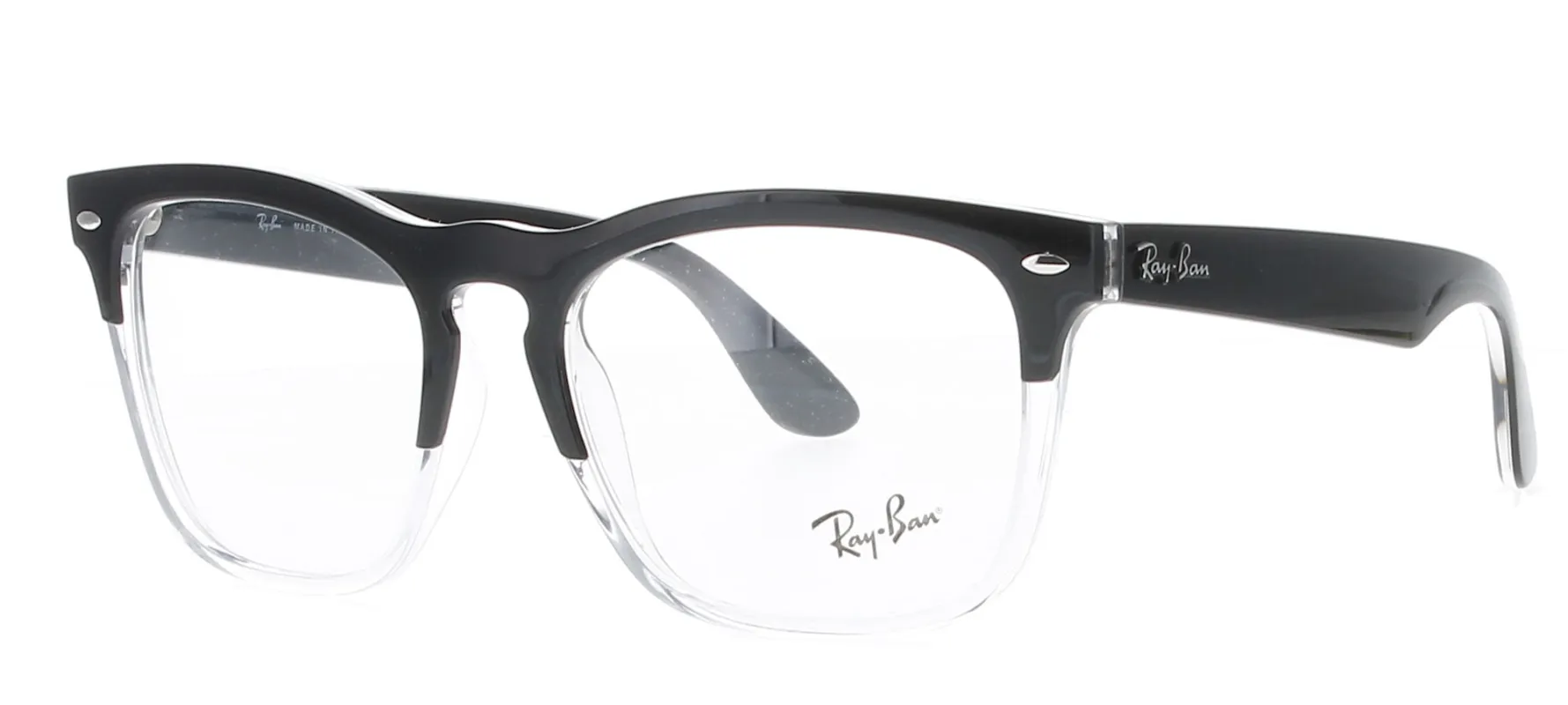 RAYBAN Steve Frame Black with Clear sold by Fashion Eyewear