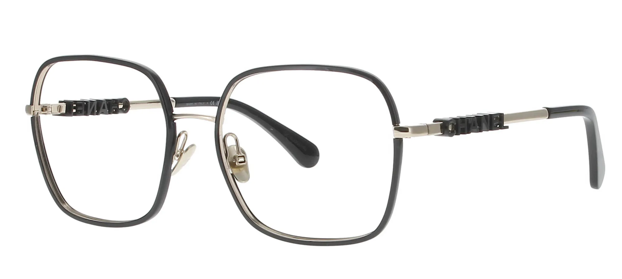 CHANEL Black and Gold Metal Frame sold by Fashion Eyewear