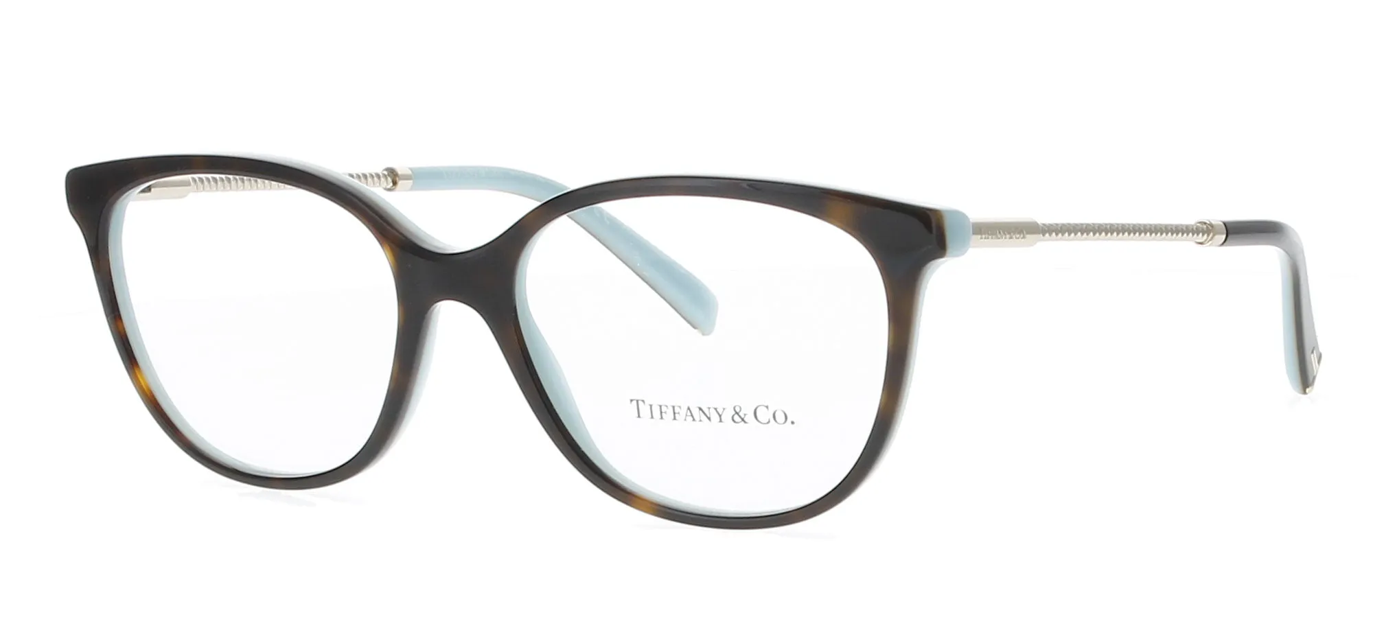 TIFFANY Havana on Blue Frame sold by Fashion Eyewear