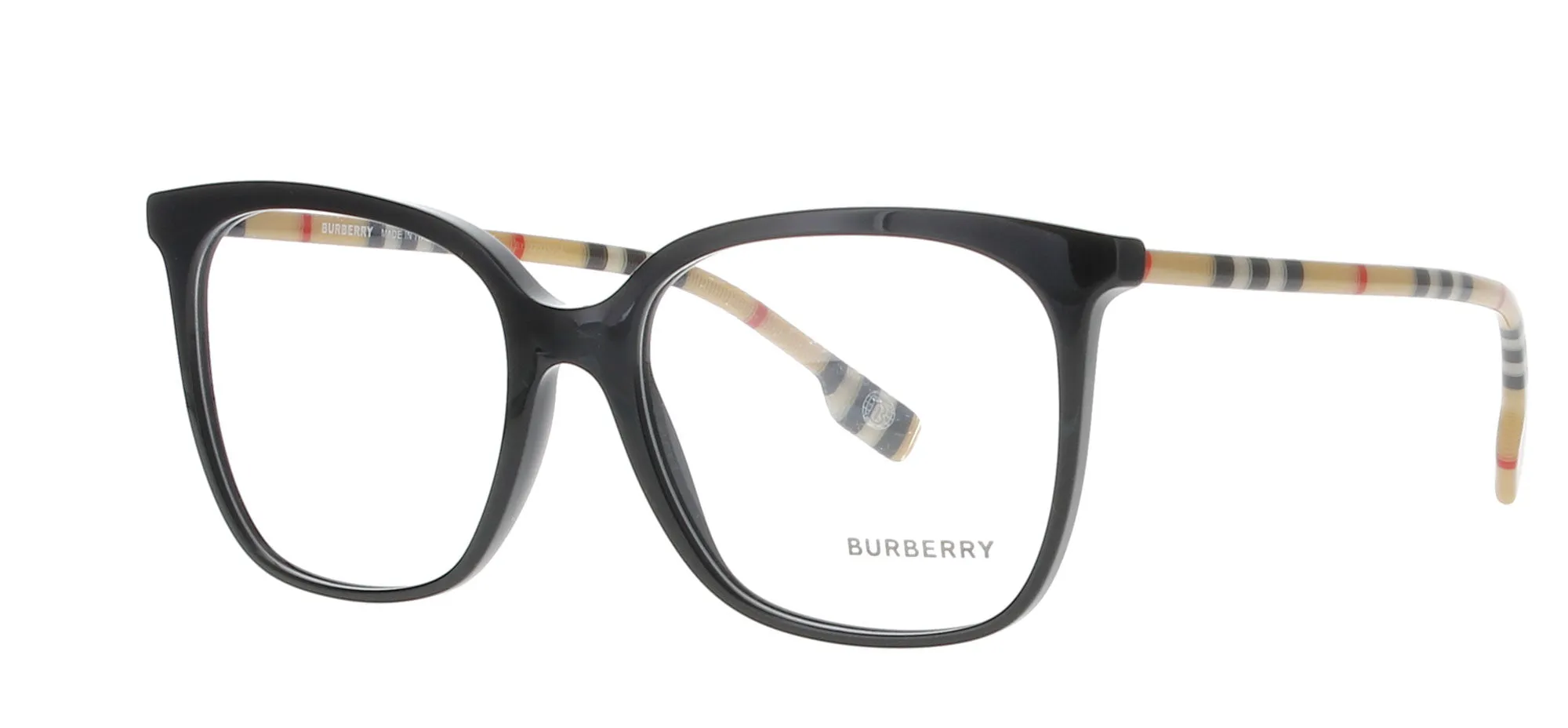 BURBERRY Black and Check Frame sold by Fashion Eyewear