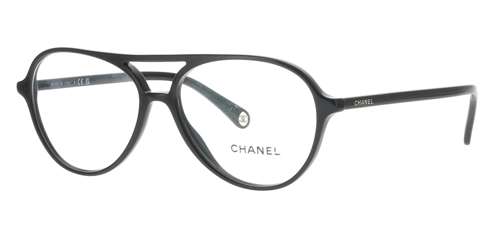 CHANEL Black Aviator Frame sold by Fashion Eyewear