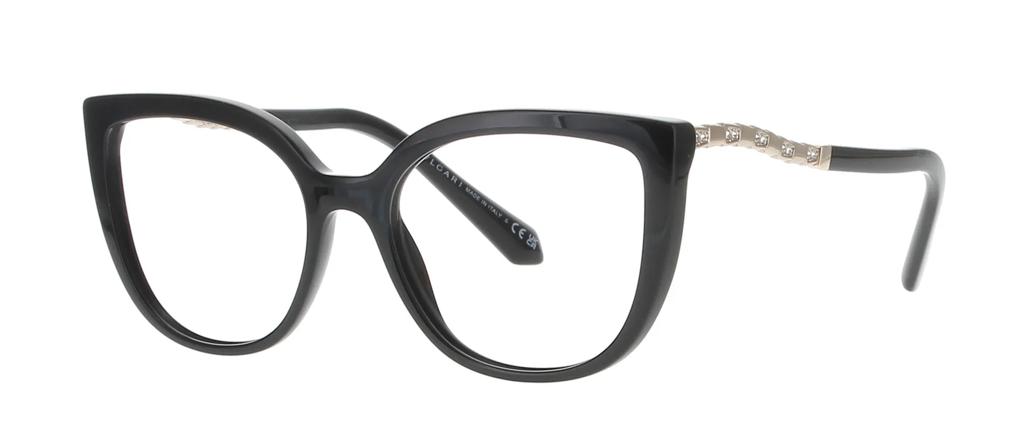 BVLGARI Black and Gold Frame sold by Fashion Eyewear