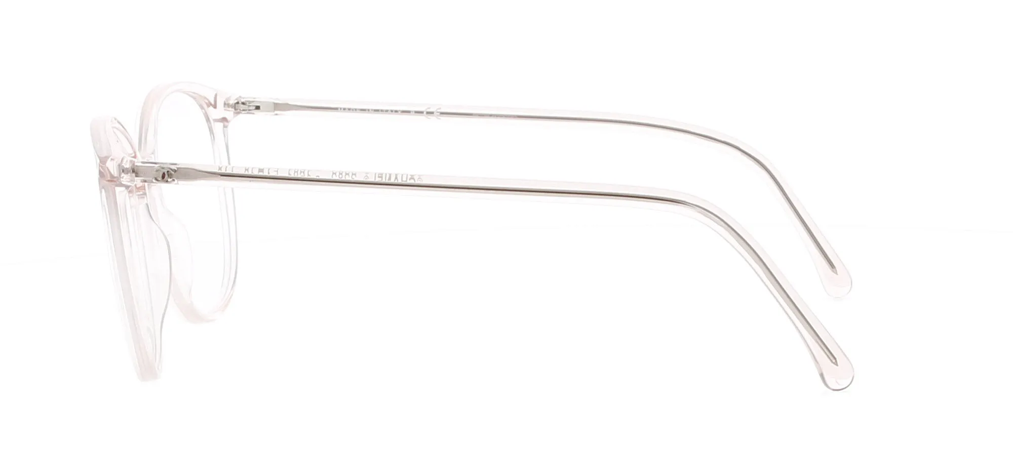 CHANEL Clear Light Rose Round Frame sold by Fashion Eyewear product image thumbnail 3