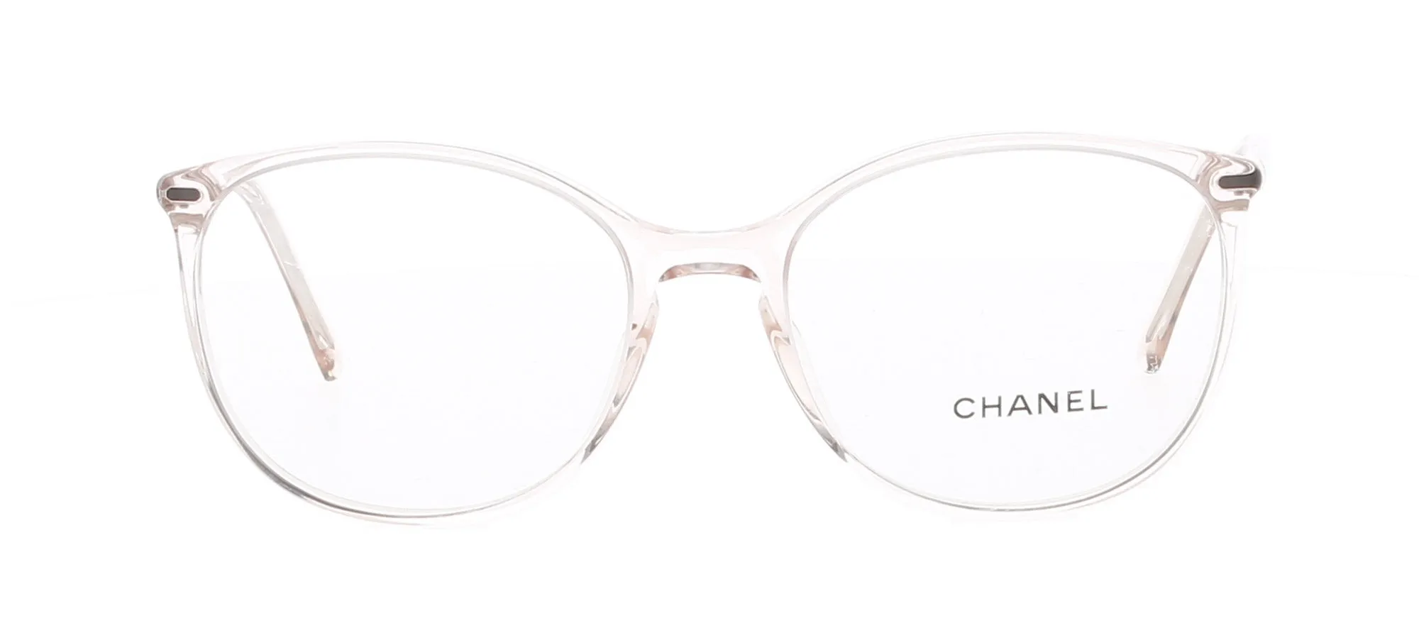 CHANEL Clear Light Rose Round Frame sold by Fashion Eyewear product image thumbnail 2