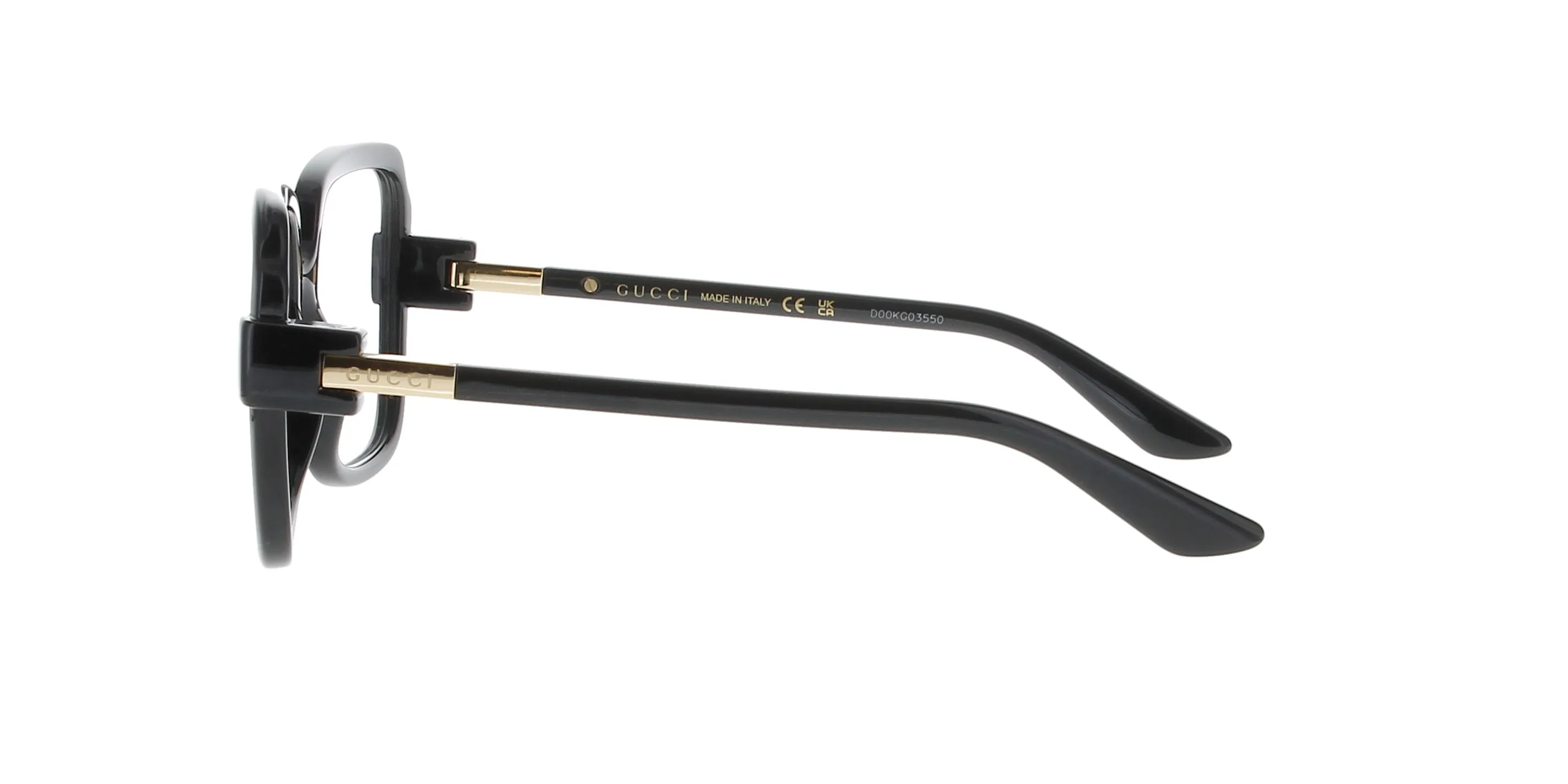 GUCCI Black Square Frame sold by Fashion Eyewear product image thumbnail 3