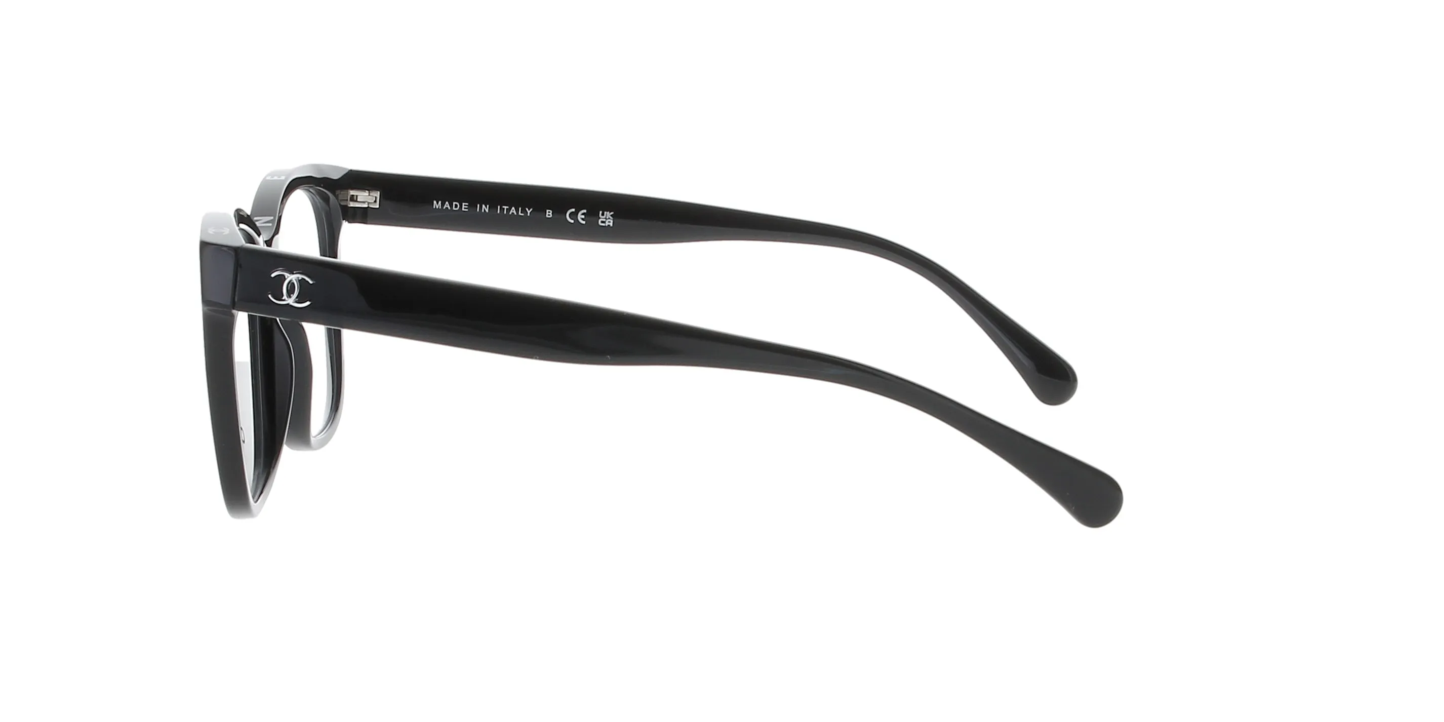 CHANEL Square Shiny Black Frame sold by Fashion Eyewear product image thumbnail 3