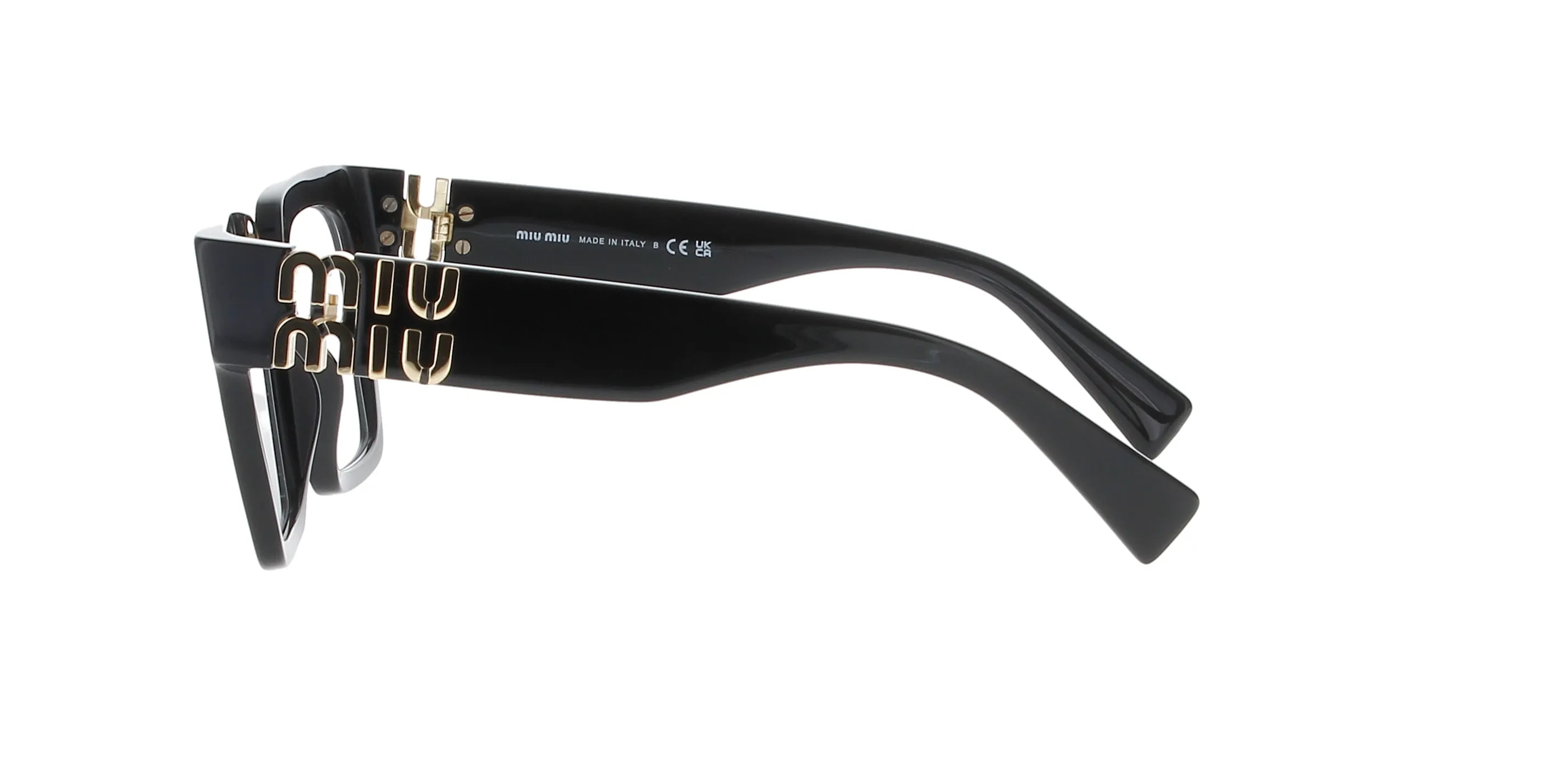 MIU MIU Glossy Black Frame sold by Fashion Eyewear product image thumbnail 3
