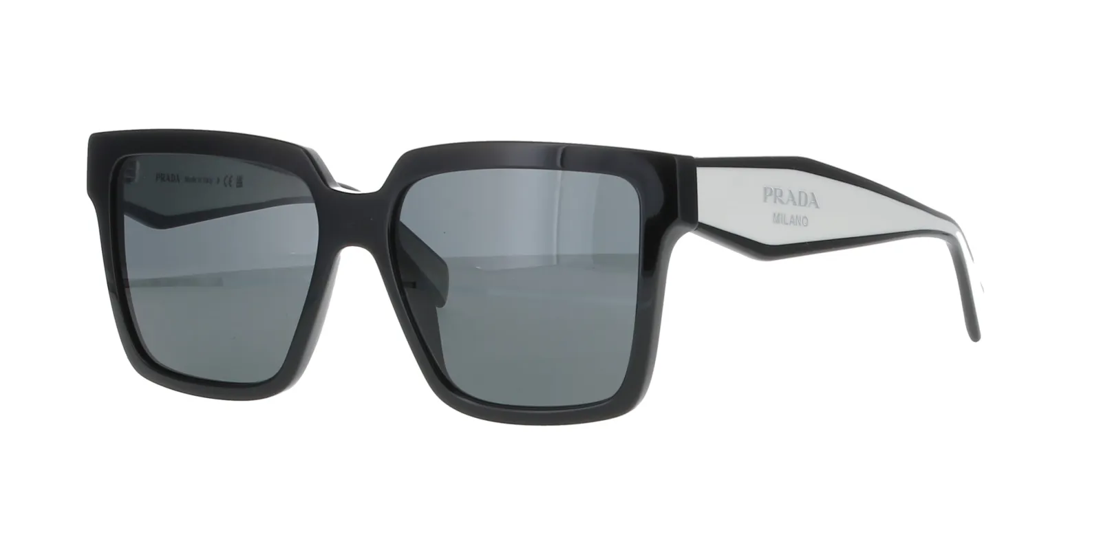 PRADA Black and White Sunglasses sold by Fashion Eyewear