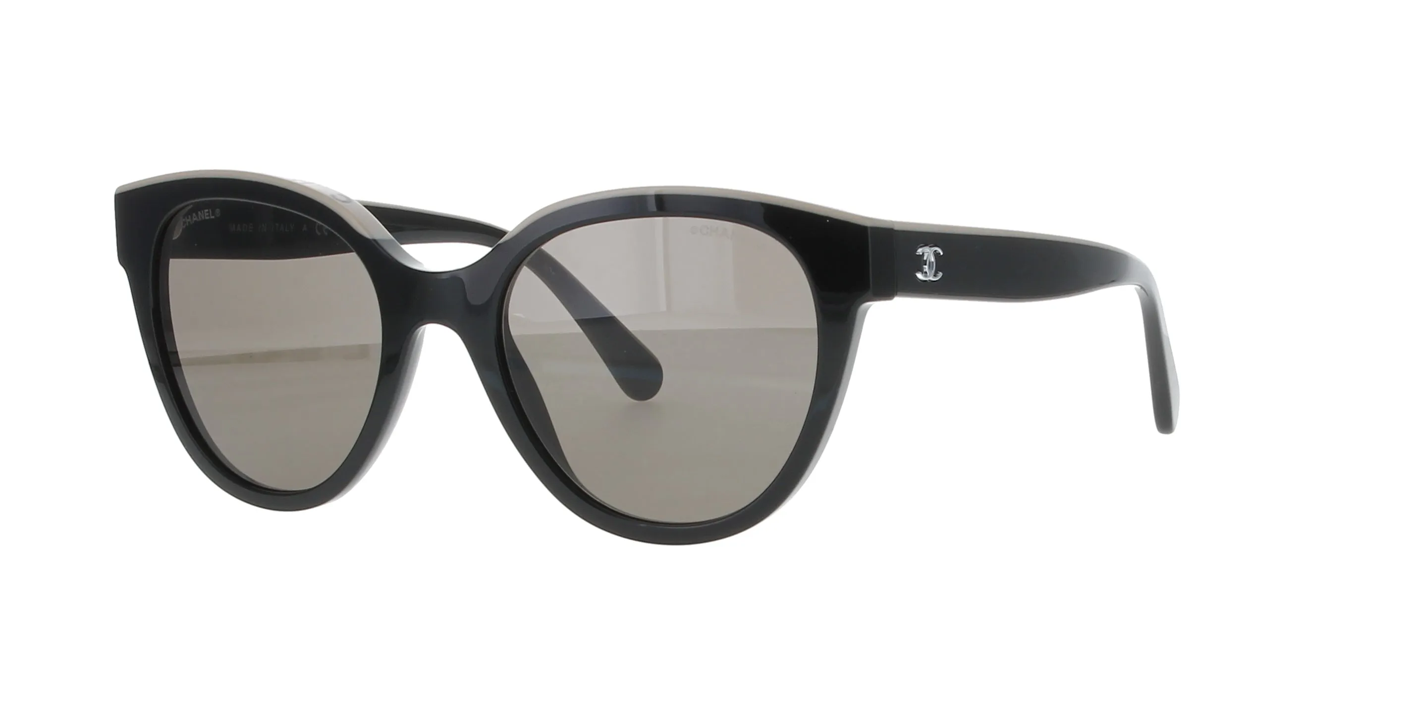 CHANEL Black and Beige Sunglasses sold by Fashion Eyewear