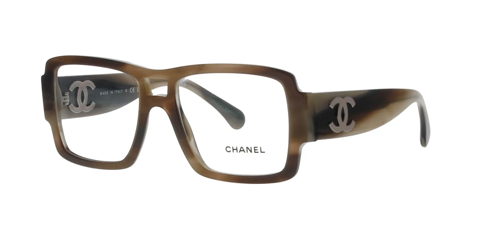 CHANEL Stripped Beige Frame sold by Fashion Eyewear