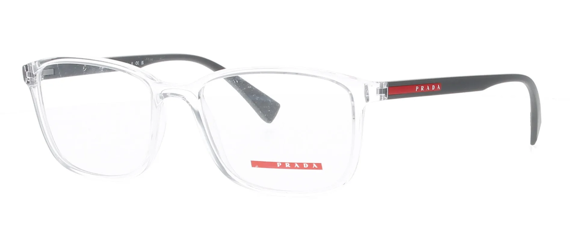 PRADA LINEA ROSSA Transparent Frame sold by Fashion Eyewear