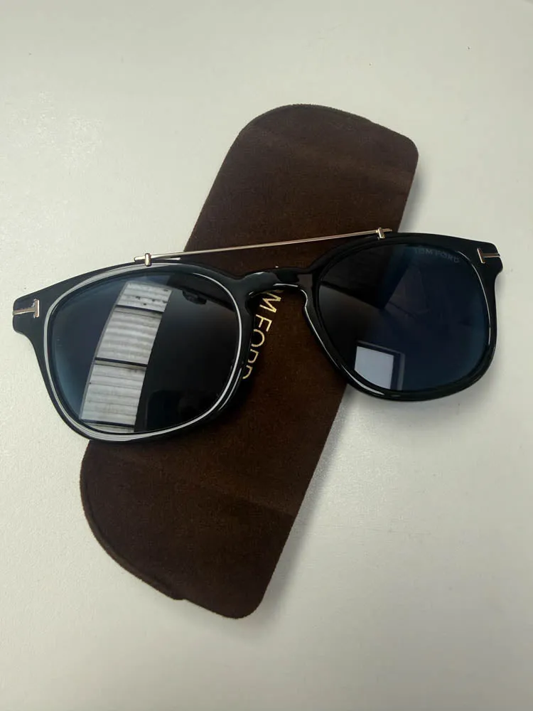 Tom Ford Shiny Black Frame with Clip On sold by Fashion Eyewear product image thumbnail 4