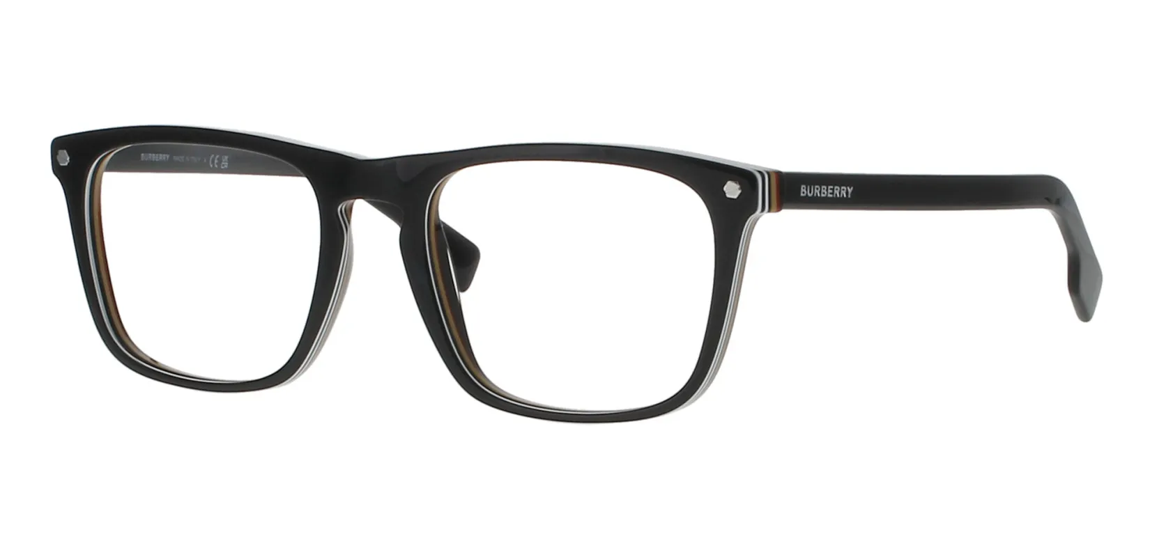 Burberry Shiny Black Frame made by Fashion Eyewear