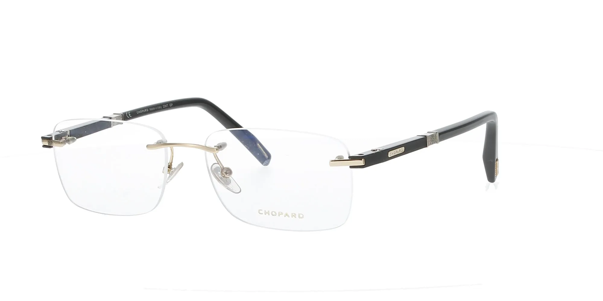 Rimless Carbon Fiber Chopard Frame sold by Fashion Eyewear
