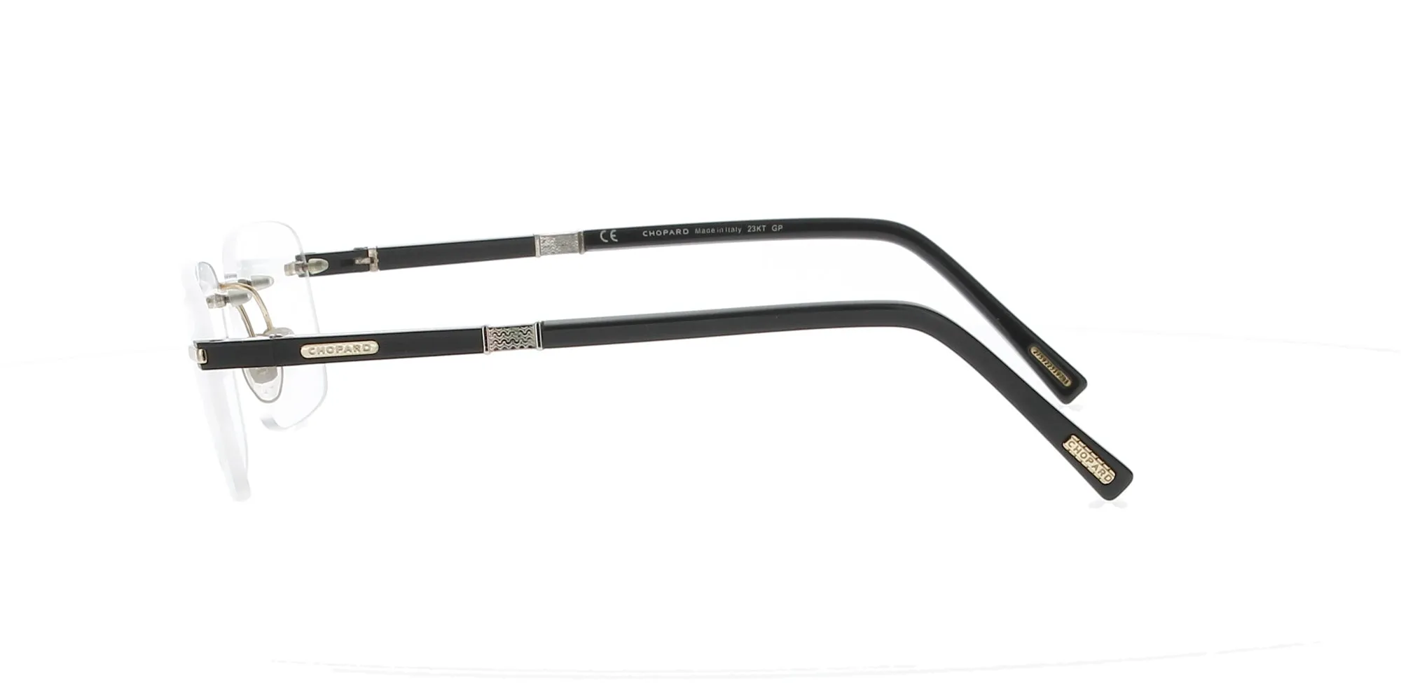 Rimless Carbon Fiber Chopard Frame sold by Fashion Eyewear product image thumbnail 3