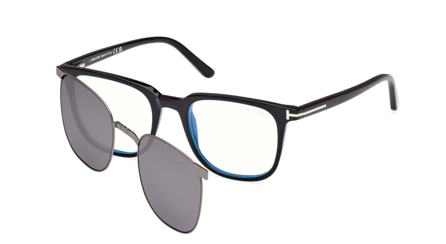 Tom Ford TF5916-B Blue Light with magnetic clip on sold by Fashion Eyewear