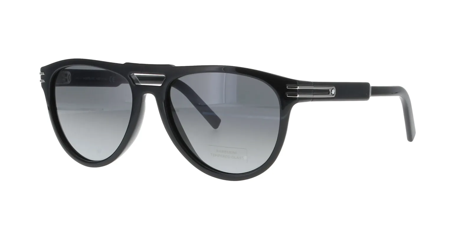 Polished Black Mont Blanc Sunglasses sold by Fashion Eyewear