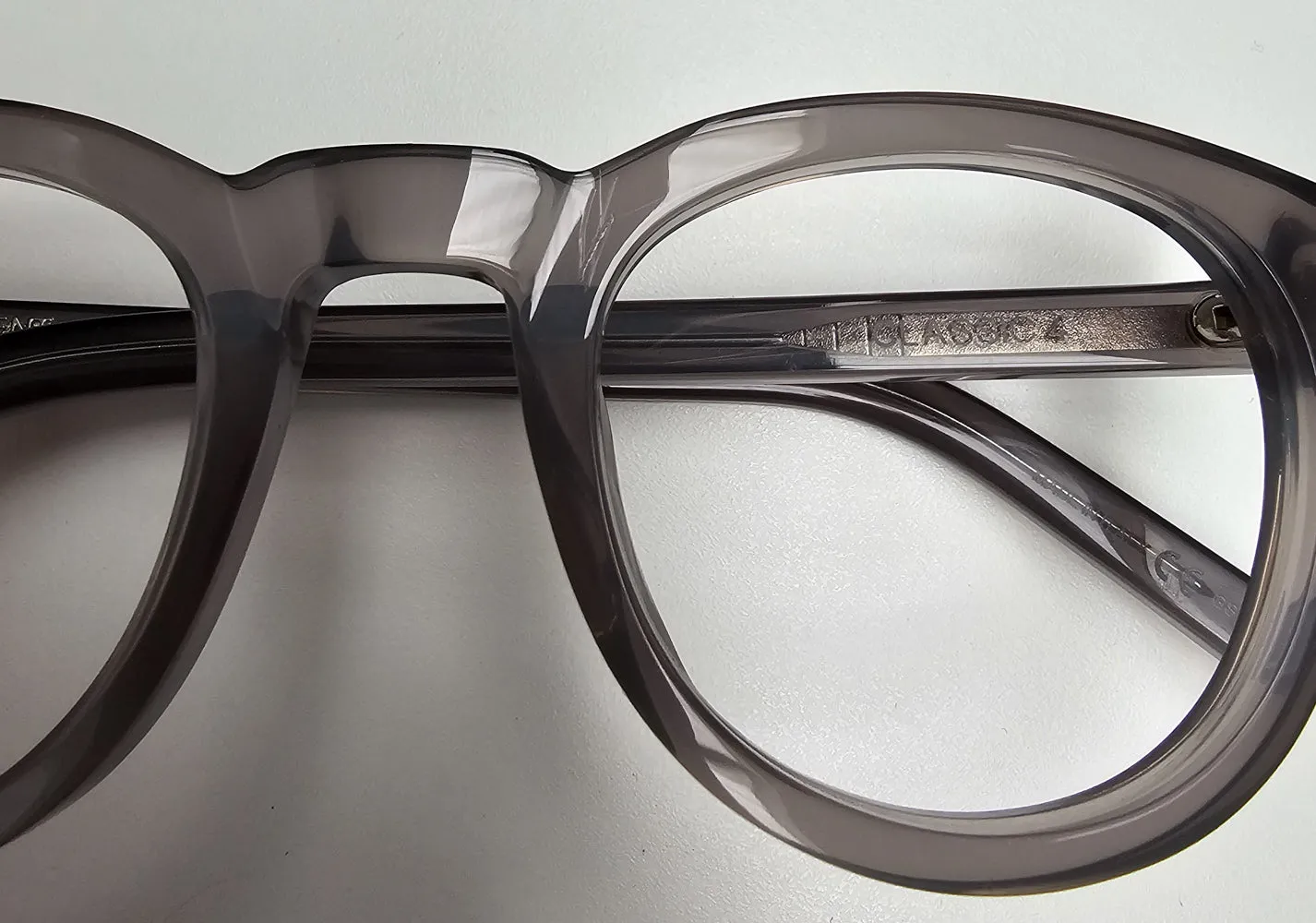 Round Crystal Grey Saint Laurent Frame sold by Fashion Eyewear product image thumbnail 4