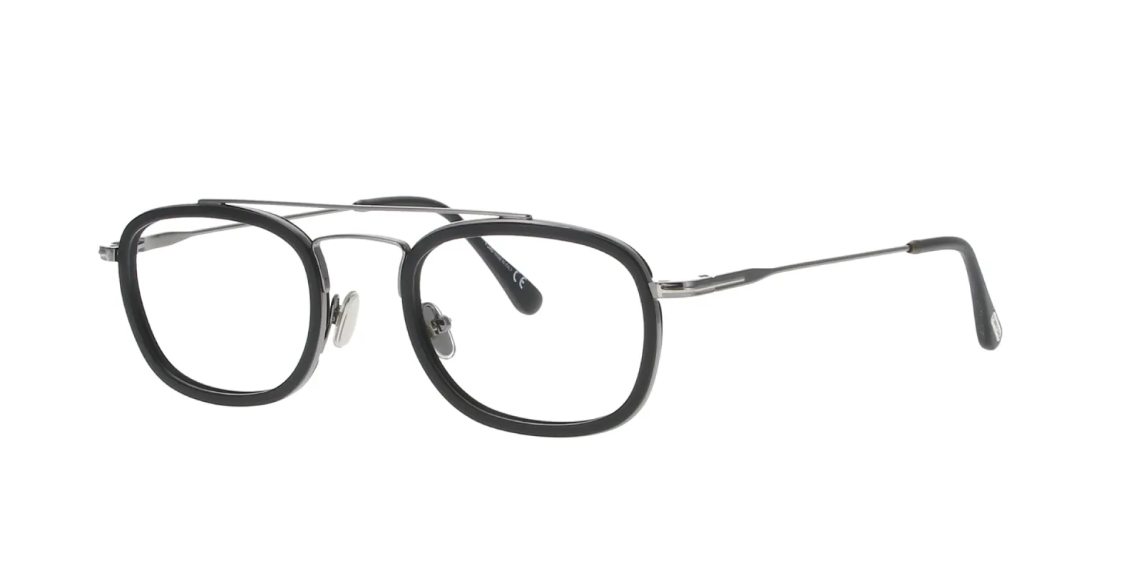 Matt Black on Silver Metal Tom Ford Frame sold by Fashion Eyewear