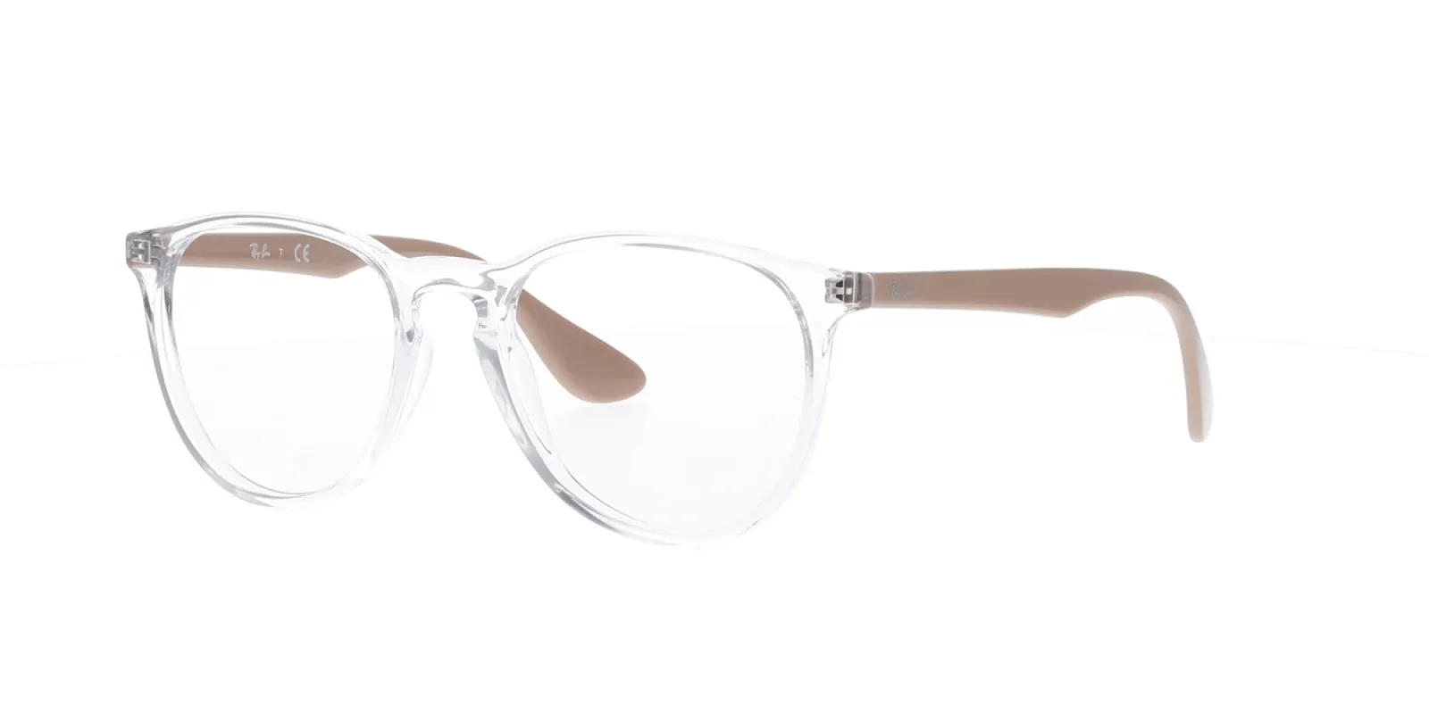 Polished Transparent and Beige Erika Rayban Frame sold by Fashion Eyewear