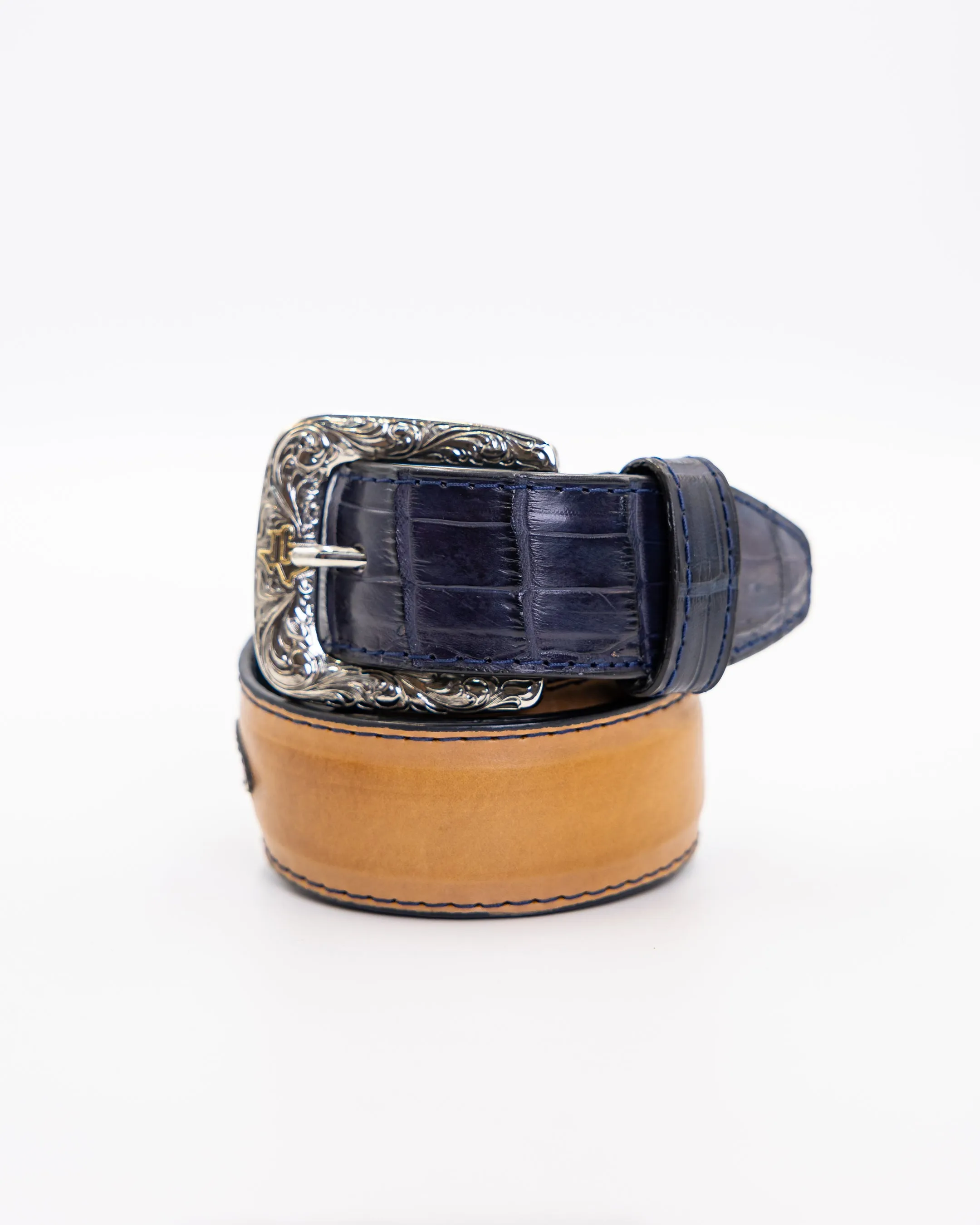Alligator Navy Belt sold by TEXAS COUNTRY product image thumbnail 2