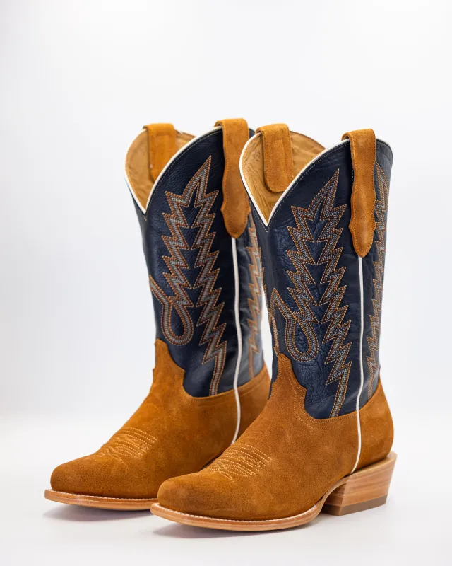 Ryan Cognac Rough Out made by TEXAS COUNTRY