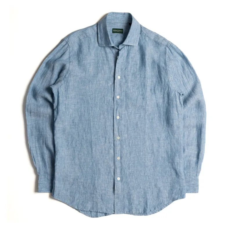 Chambray Linen Shirt sold by William Crabtree & Sons