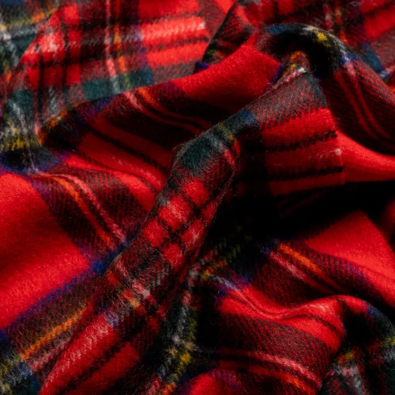 Royal Stewart Tartan Cashmere Scarf made by William Crabtree & Sons