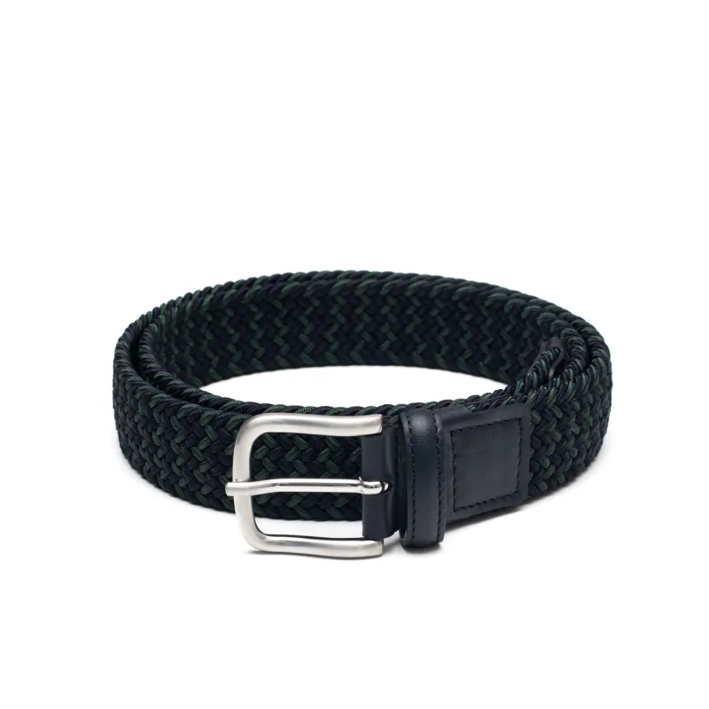 Navy / Green Braided Belt sold by William Crabtree & Sons