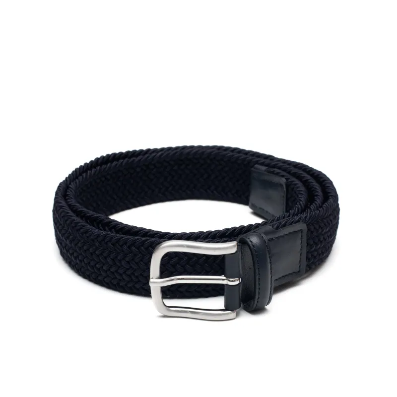 Navy Braided Belt sold by William Crabtree & Sons