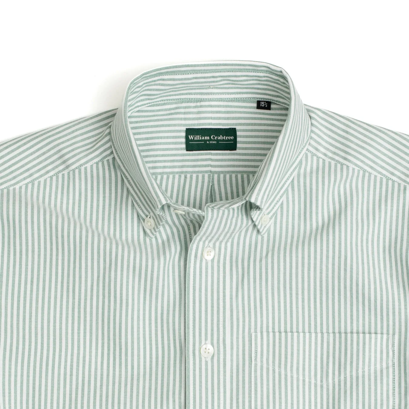 Green Oxford Button Down Shirt sold by William Crabtree & Sons product image thumbnail 2