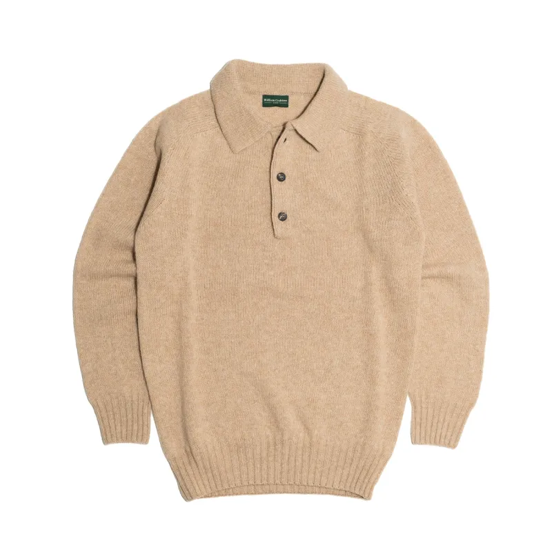 Sandstone Shetland Wool Sportshirt sold by William Crabtree & Sons
