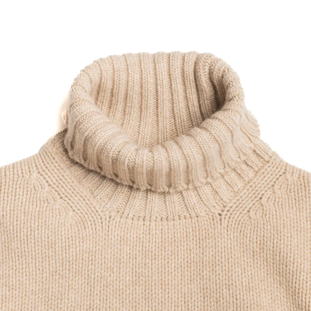 Oatmeal Wool Cashmere Roll Neck sold by William Crabtree & Sons product image thumbnail 2