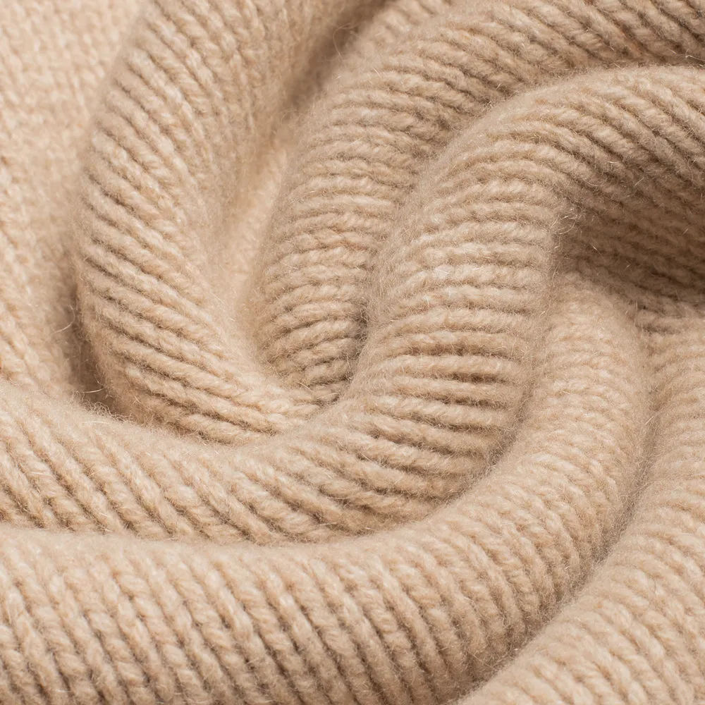 Oatmeal Wool Cashmere Crew Neck sold by William Crabtree & Sons product image thumbnail 4