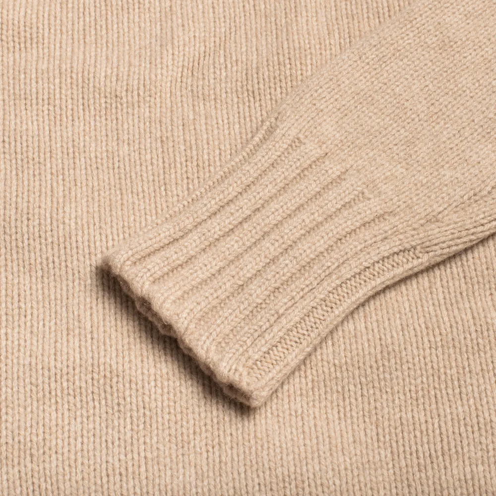 Oatmeal Wool Cashmere Crew Neck sold by William Crabtree & Sons product image thumbnail 3