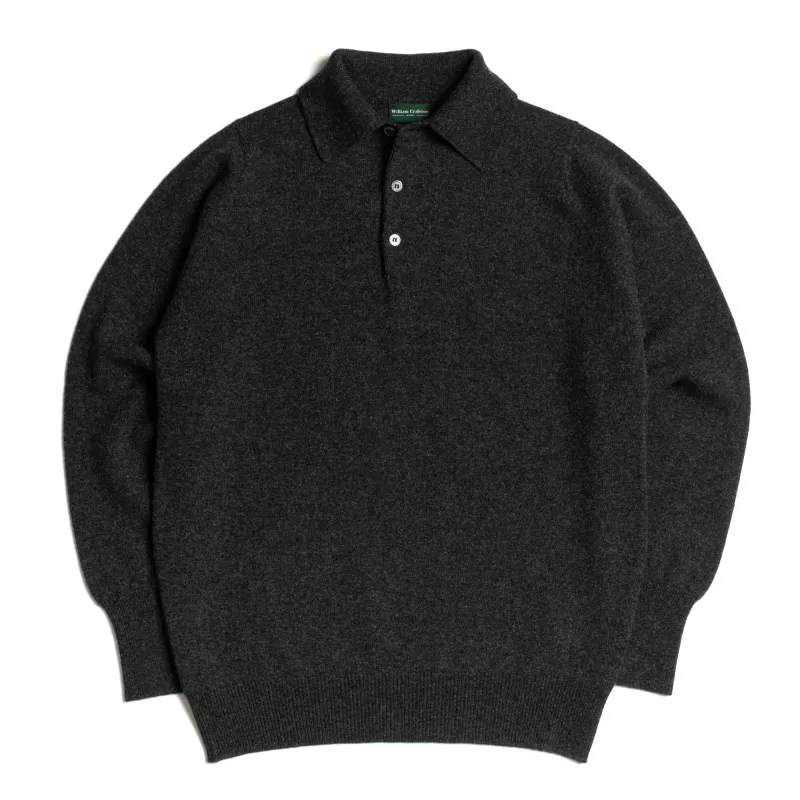 Charcoal 2 Ply Lambswool Sportshirt made by William Crabtree & Sons