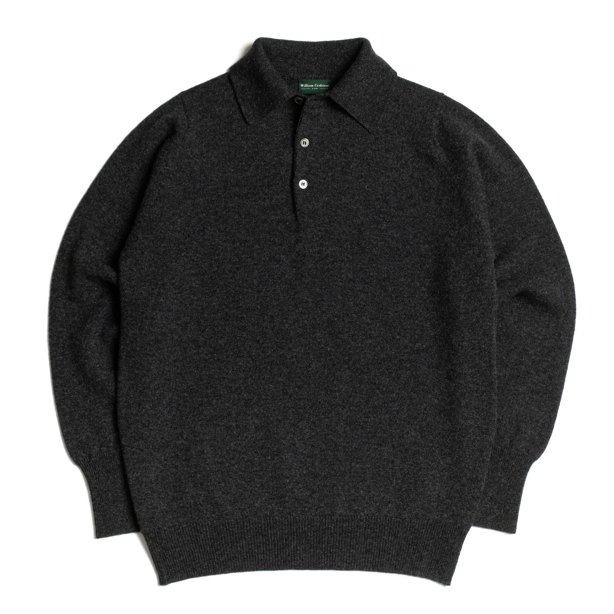 Charcoal 2 Ply Lambswool Sportshirt sold by William Crabtree & Sons