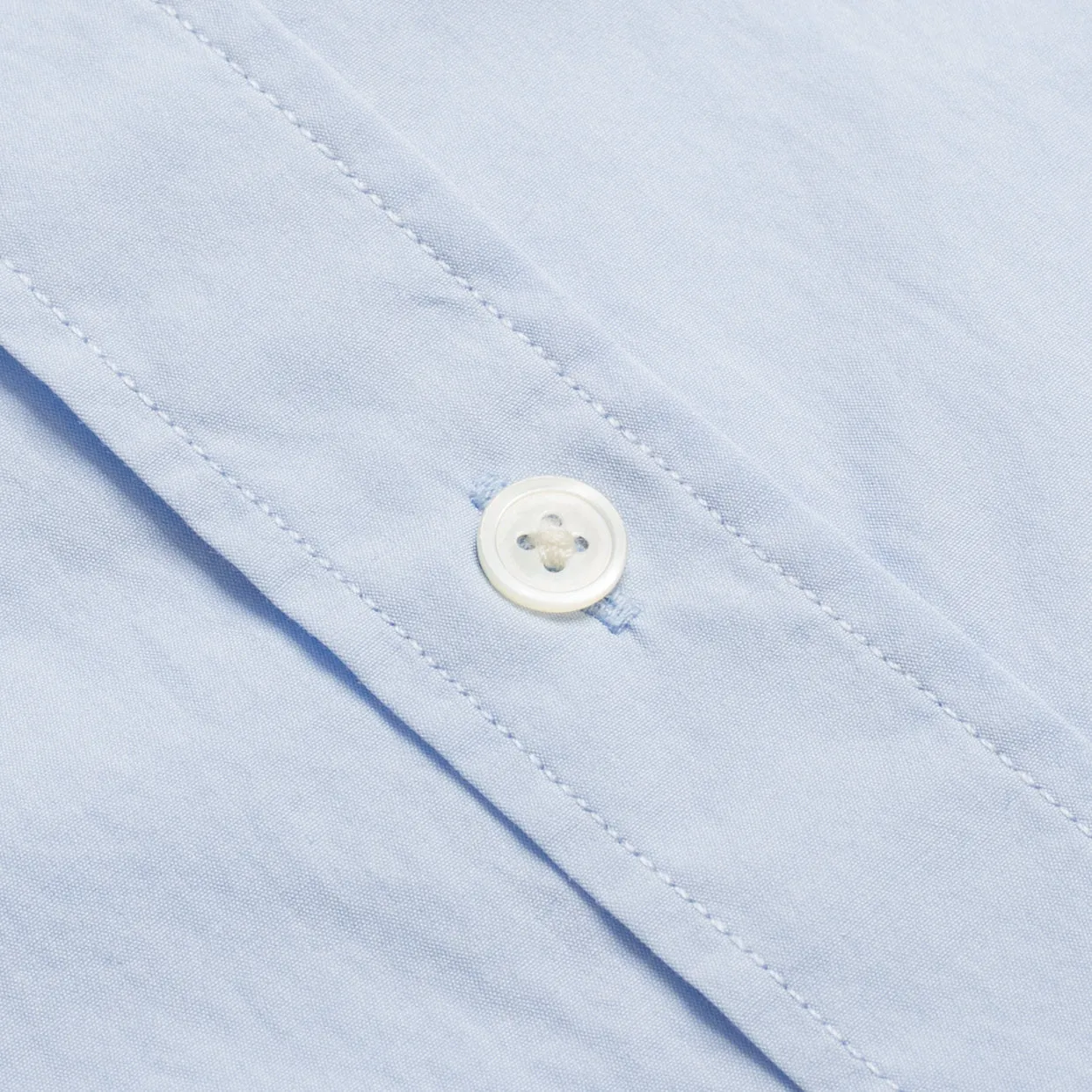 Sky Blue Poplin Semi-spread Collar Shirt sold by William Crabtree & Sons product image thumbnail 3