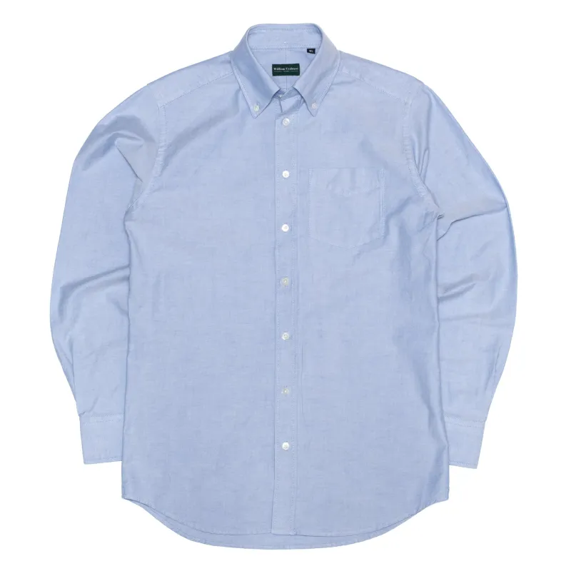 Blue Oxford Button Down Shirt sold by William Crabtree & Sons