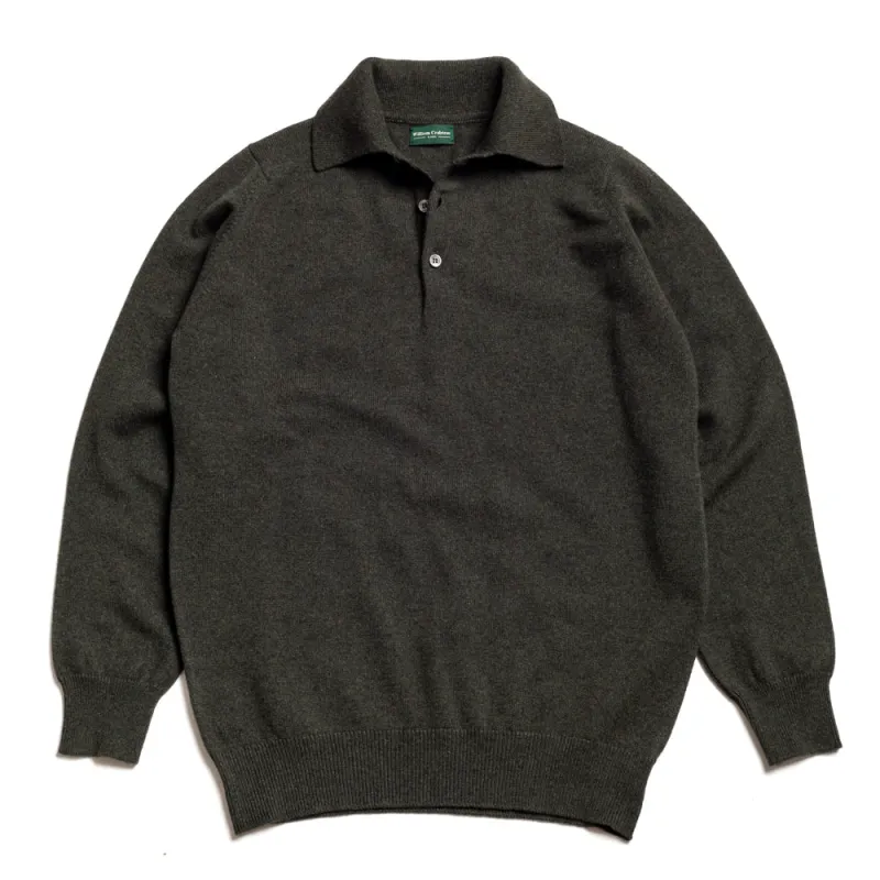 Seaweed 2 Ply Lambswool Sportshirt sold by William Crabtree & Sons