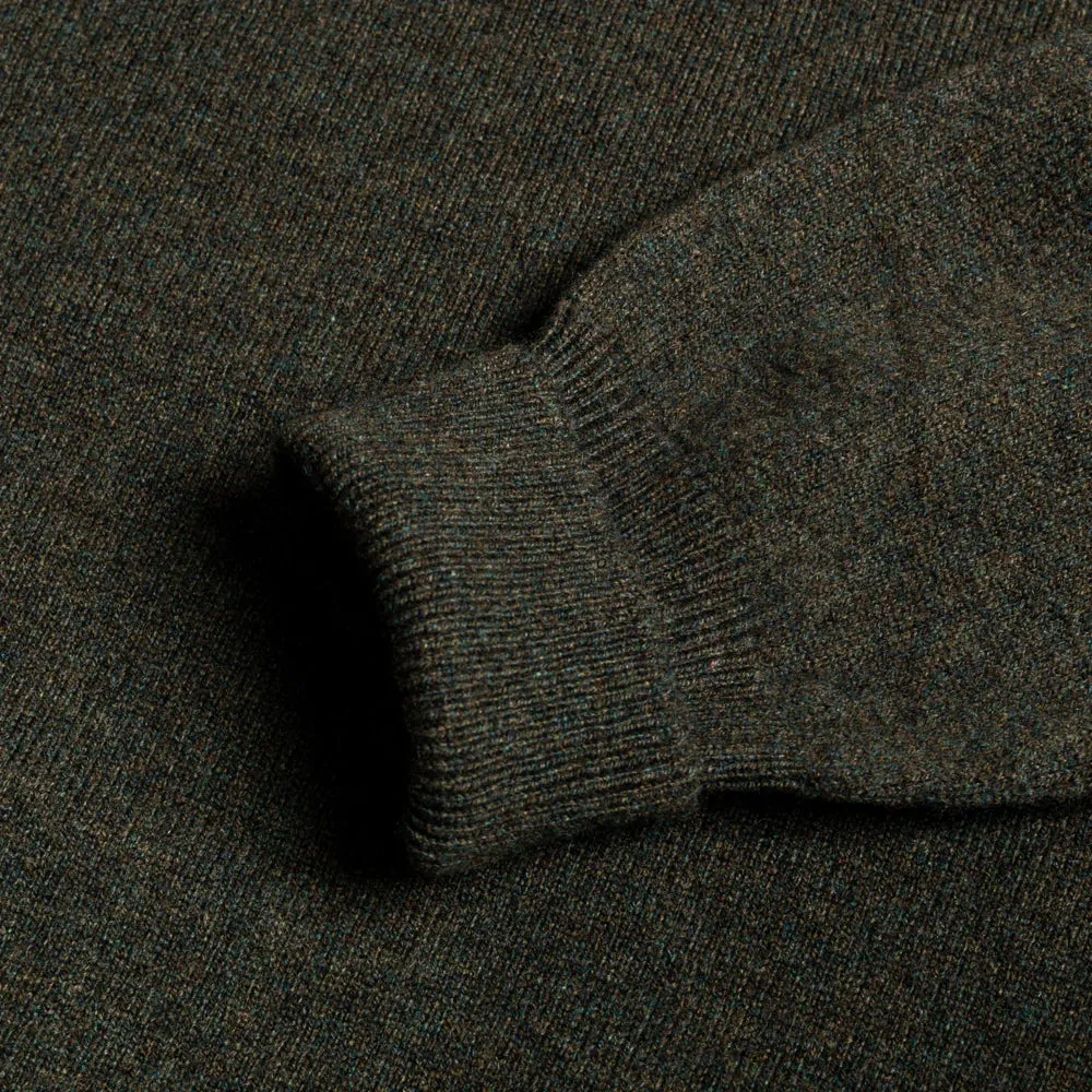 Seaweed 2 Ply Lambswool V-Neck sold by William Crabtree & Sons product image thumbnail 4