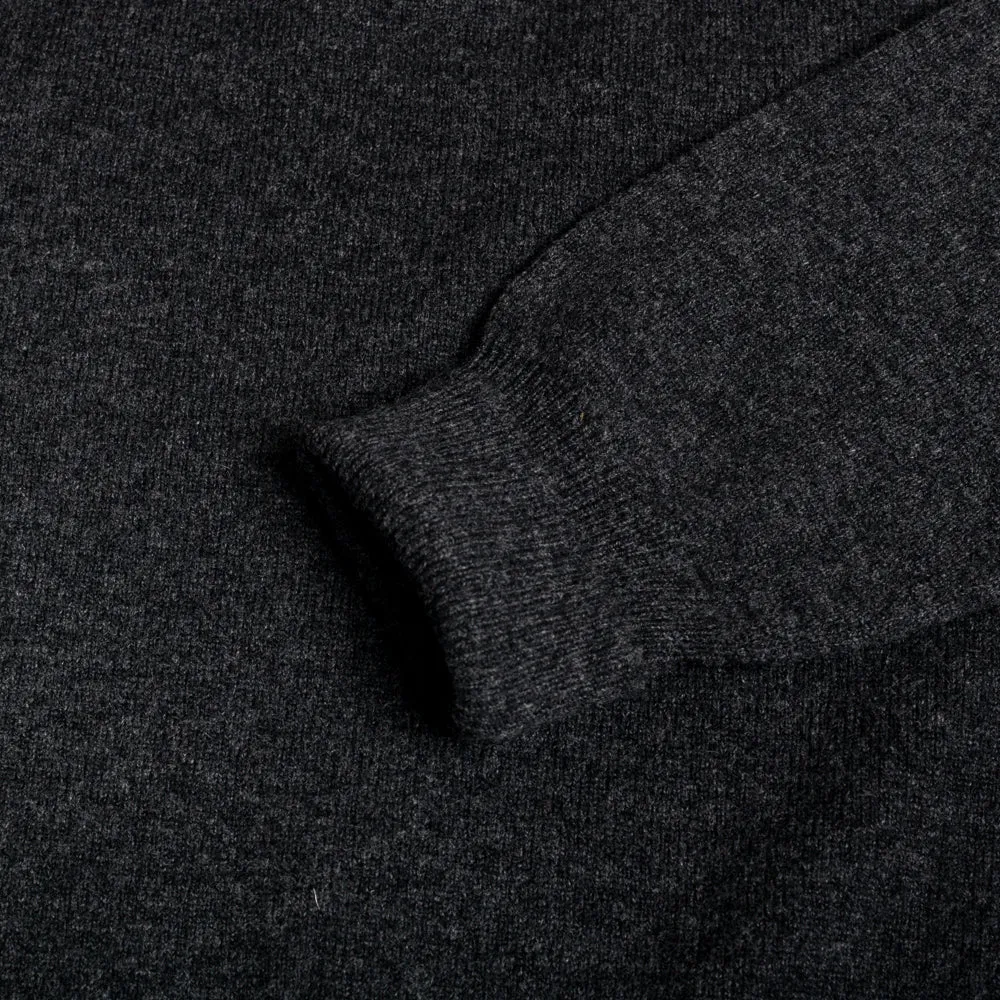 Charcoal 2 Ply Lambswool V-Neck sold by William Crabtree & Sons product image thumbnail 4