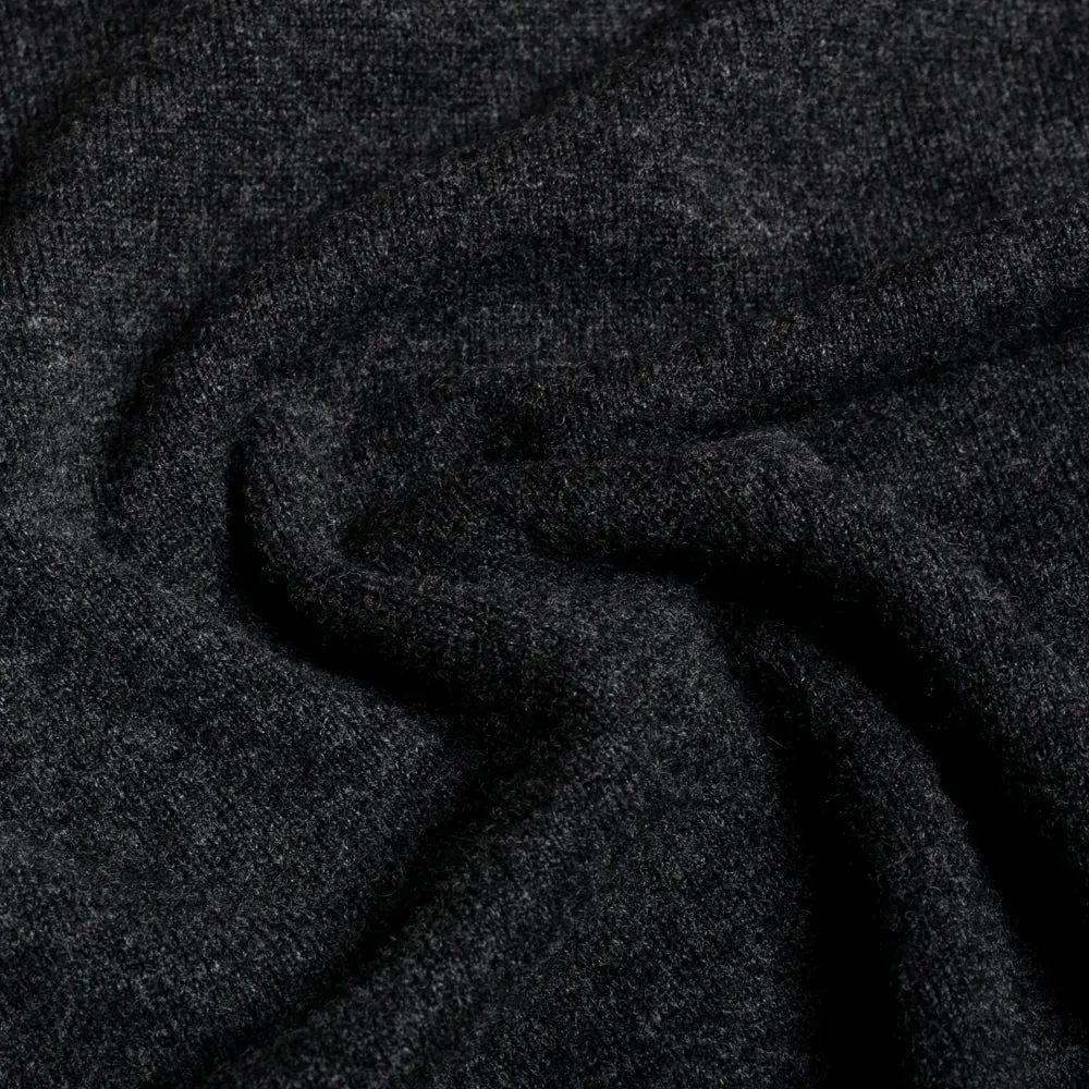 Charcoal 2 Ply Lambswool V-Neck sold by William Crabtree & Sons product image thumbnail 5