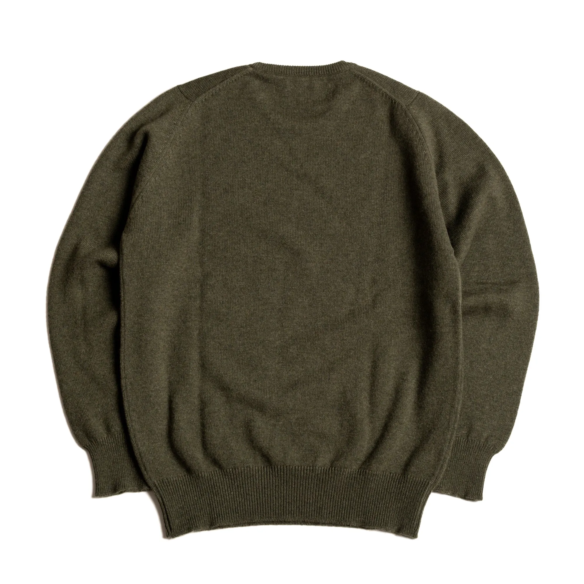 Loden Mix 2 Ply Cashmere Crew Neck sold by William Crabtree & Sons product image thumbnail 3