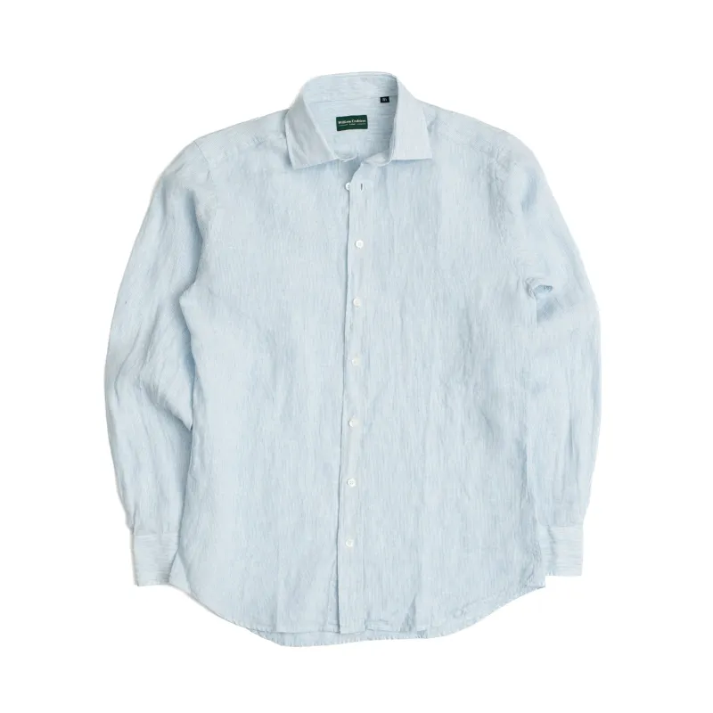 Light Blue Fine Stripe Shirt sold by William Crabtree & Sons