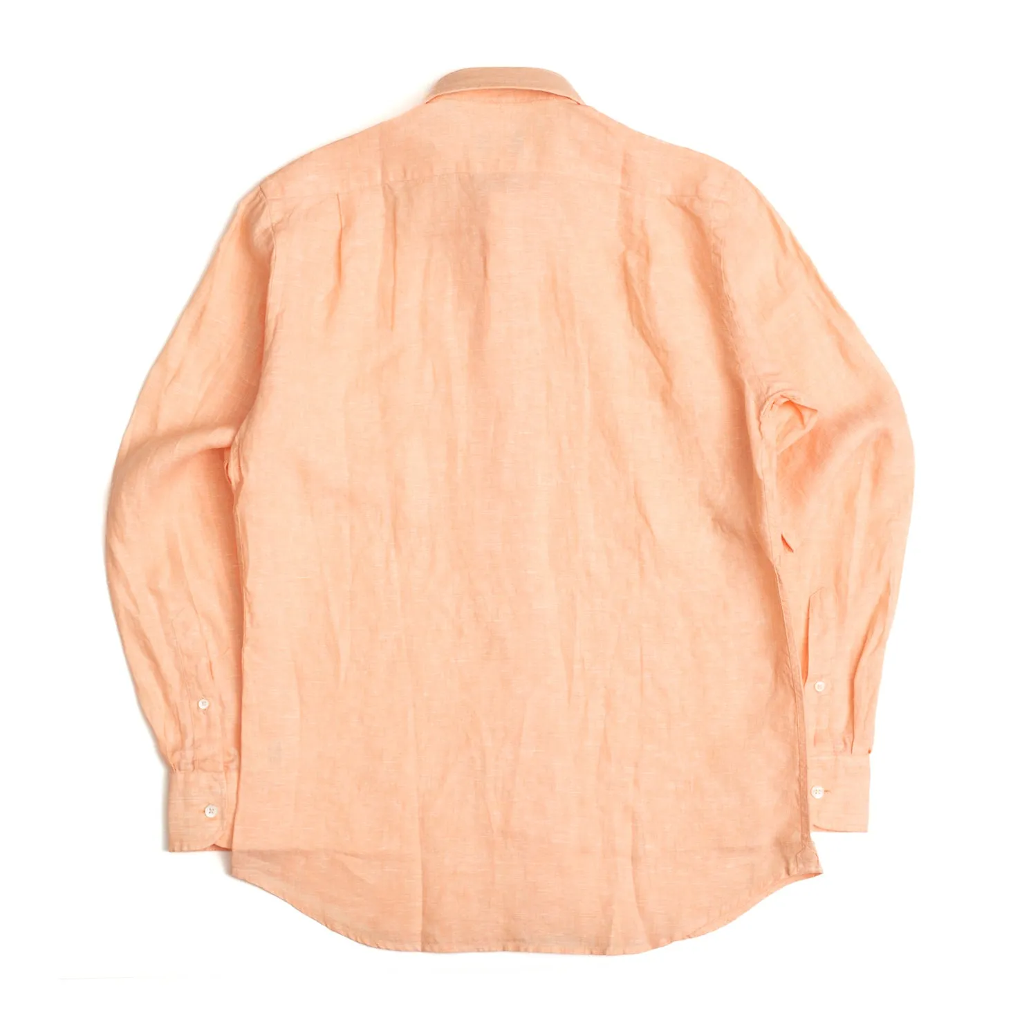Peach Linen Shirt sold by William Crabtree & Sons product image thumbnail 4